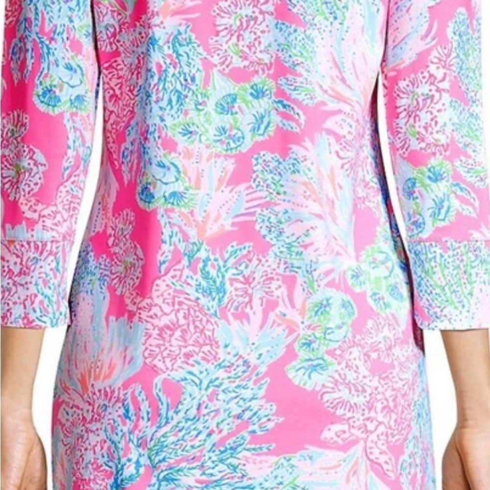 Lilly Pulitzer Nadine Shift Dress 3/4 Sleeve Small - Picture 4 of 16